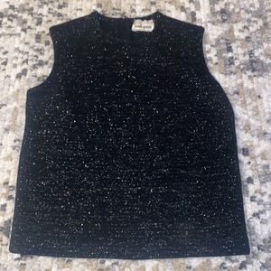 Vintage 1960’s Huddlespun Joseph Magnin‎ Shimmer Sleeveless Sweater